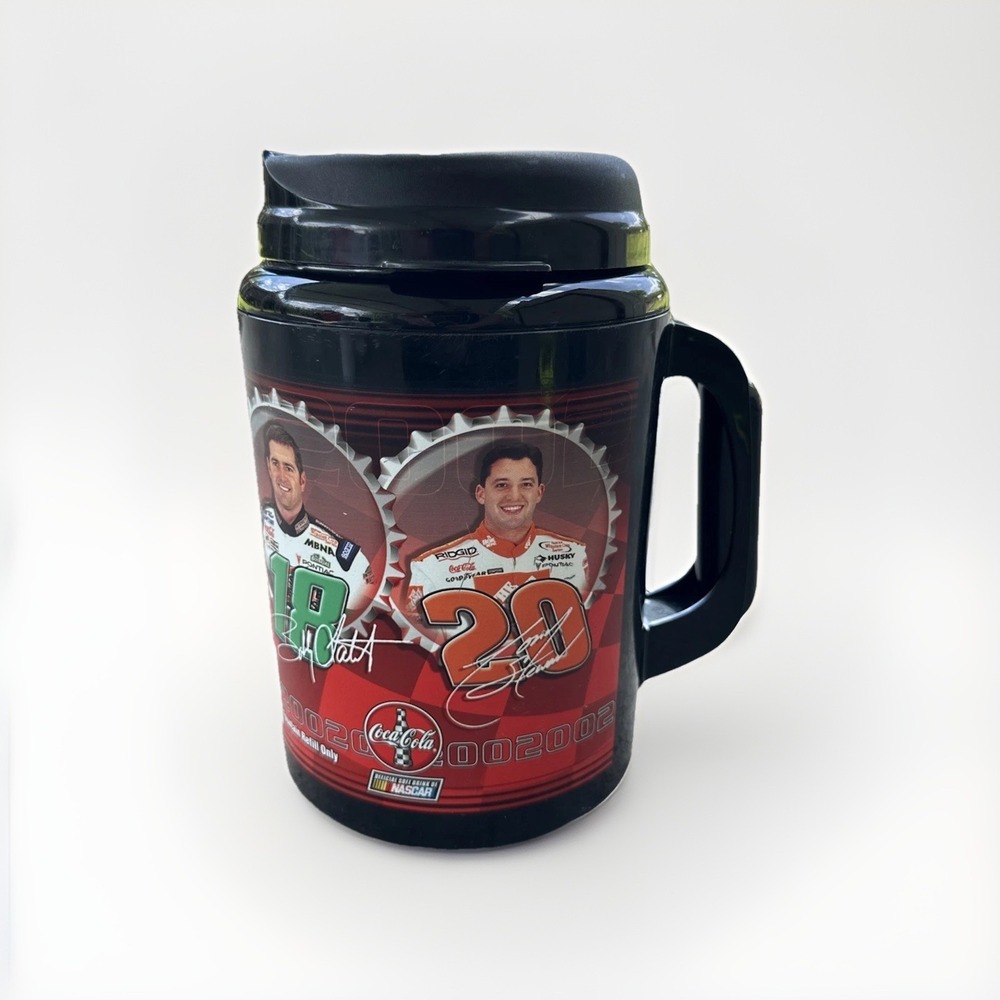 2002 NASCAR Coca Cola 7-Eleven Insulated Mug Aladdin Tony Stewart Labonte Burton